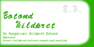 botond wildpret business card